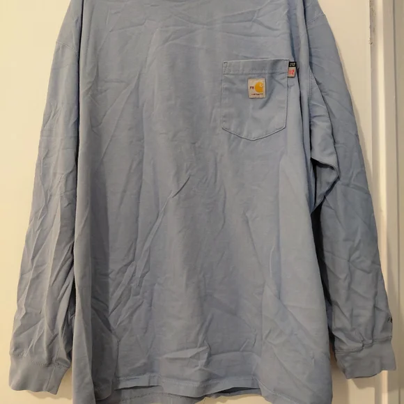 Carhartt Men's Blue Long Sleeve Shirt - Picture 1 of 5